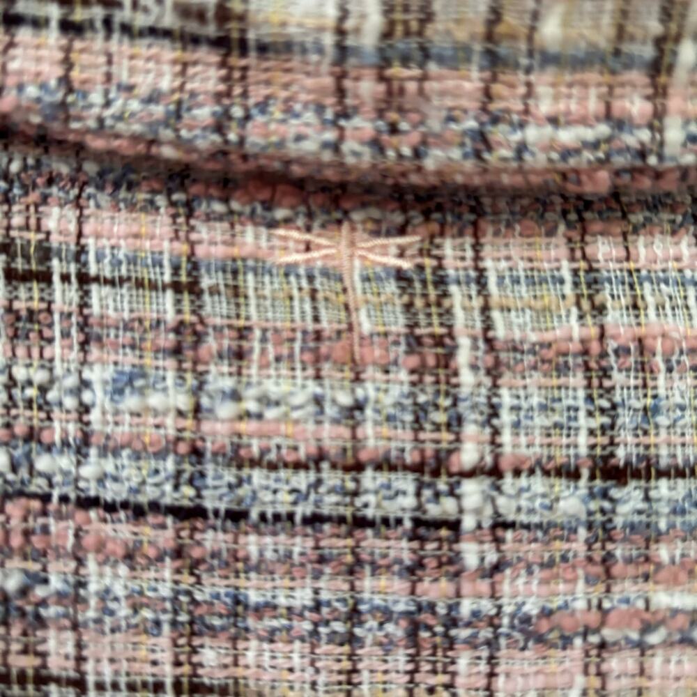 Tyler Böe Pink Teed/Bouclé Quiet Luxury Preppy Workwear Knit Shift Dress - Sz M - Picture 5 of 7